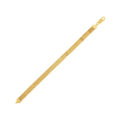 14k yellow gold Bismark chain necklace 7.0 mm width by Bids.com on Tampa Home & Garden Store