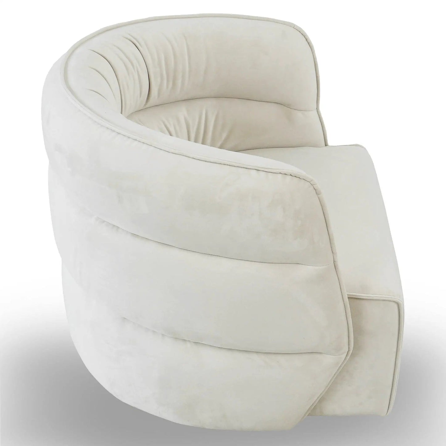 Walden Stylish Swivel Chair, cream upholstery, Unique Piece Furniture on Tampa Home & Garden Store
