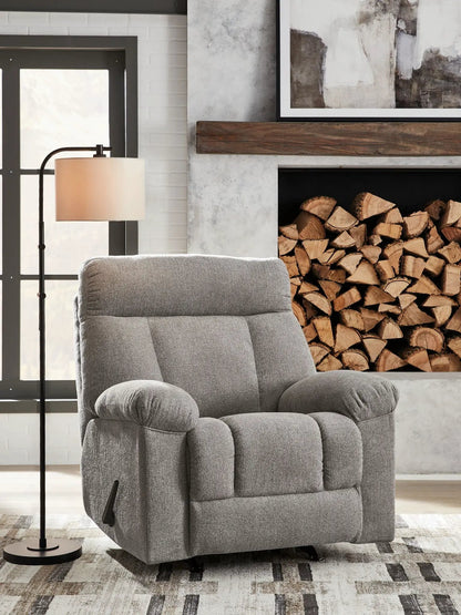 Hoyne Park Rocker Recliner gray fabric by Unique Piece Furniture on Tampa Home & Garden Store