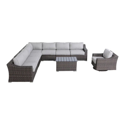 Durable Aluminum Wicker Sofa and Cushions
