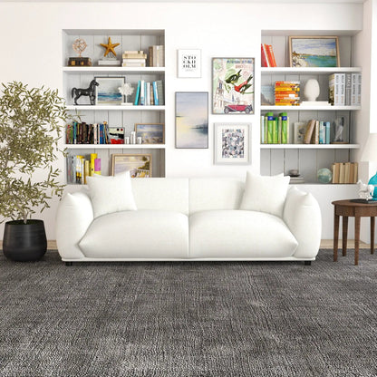 Emma - Mid-Century Modern Sofa white upholstery stationary sofa by Unique Piece Furniture on Tampa Home & Garden Store