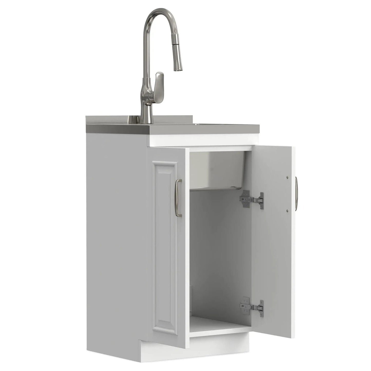 Darwin Laundry Cabinet with pull-out faucet and stainless sink Unique Piece Furniture on Tampa Home & Garden Store