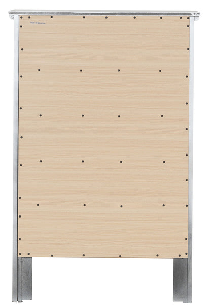 Primo Accent Chest natural wood panel with metal frame and visible screws on Tampa Home & Garden Store