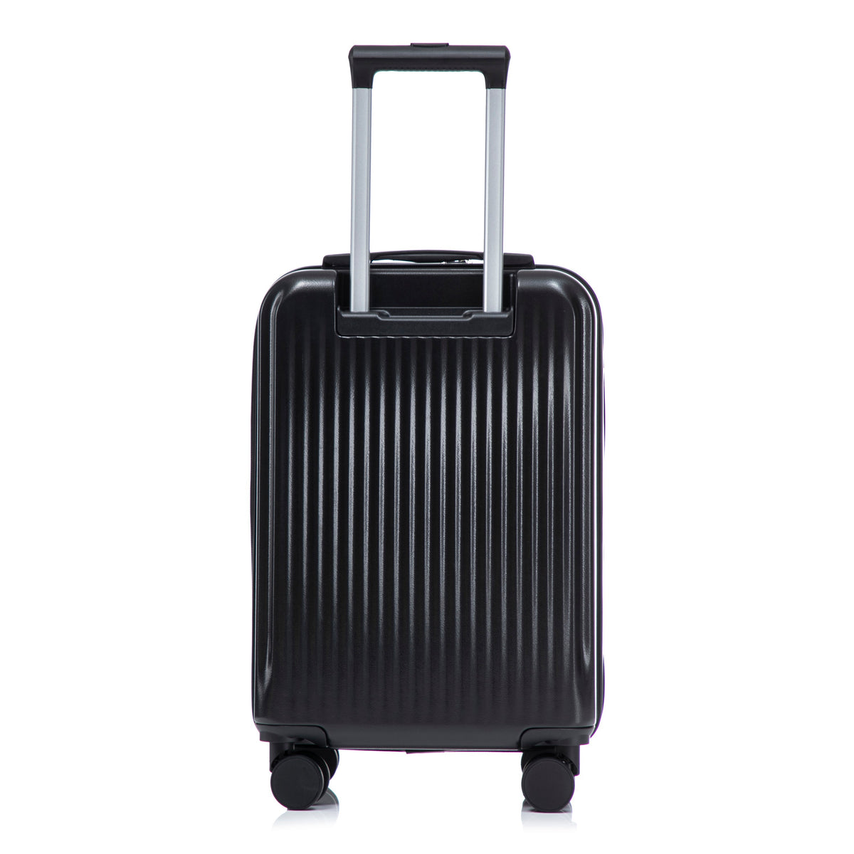 Luggage set HouseOfZazla black ABS spinner luggage with telescoping handle and wheels on Tampa Home & Garden Store