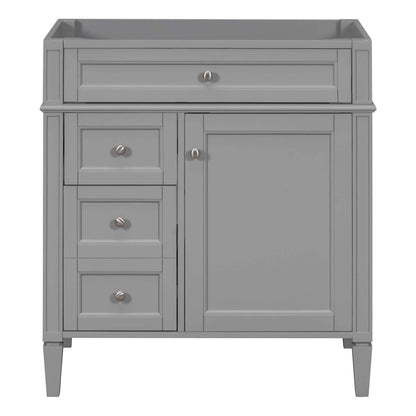 Solid Wood Bathroom Vanity and Two Drawers