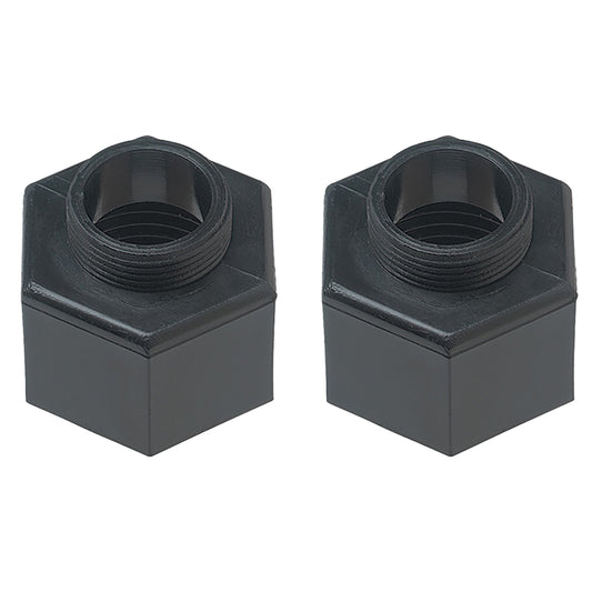 Shrub Adapter 10-pk Orbit Irrigation black plastic irrigation accessory, pair shown on Tampa Home & Garden Store