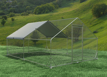 Large Metal Chicken Coop and Waterproof Cover