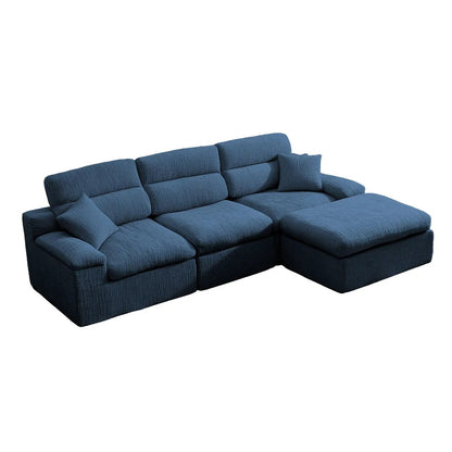 Corner chaise sofa with high back blue, 2-piece living room set from Unique Piece Furniture on Tampa Home & Garden Store