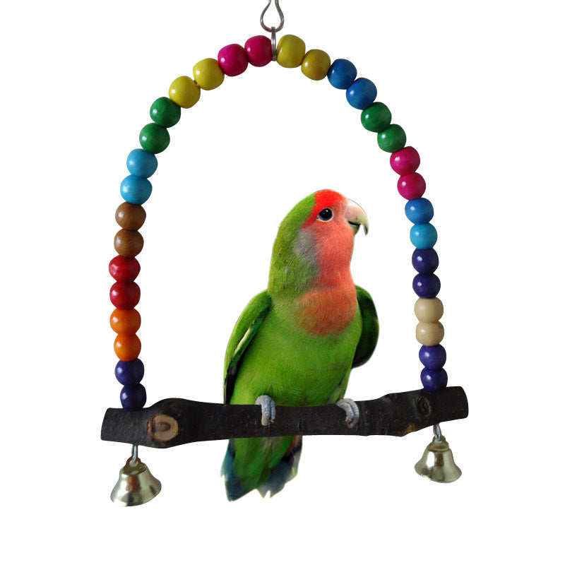 Bar climbing ladder cat cage swing with colorful bead arch wooden perch bells Sell My Stuff on Tampa Home & Garden Store