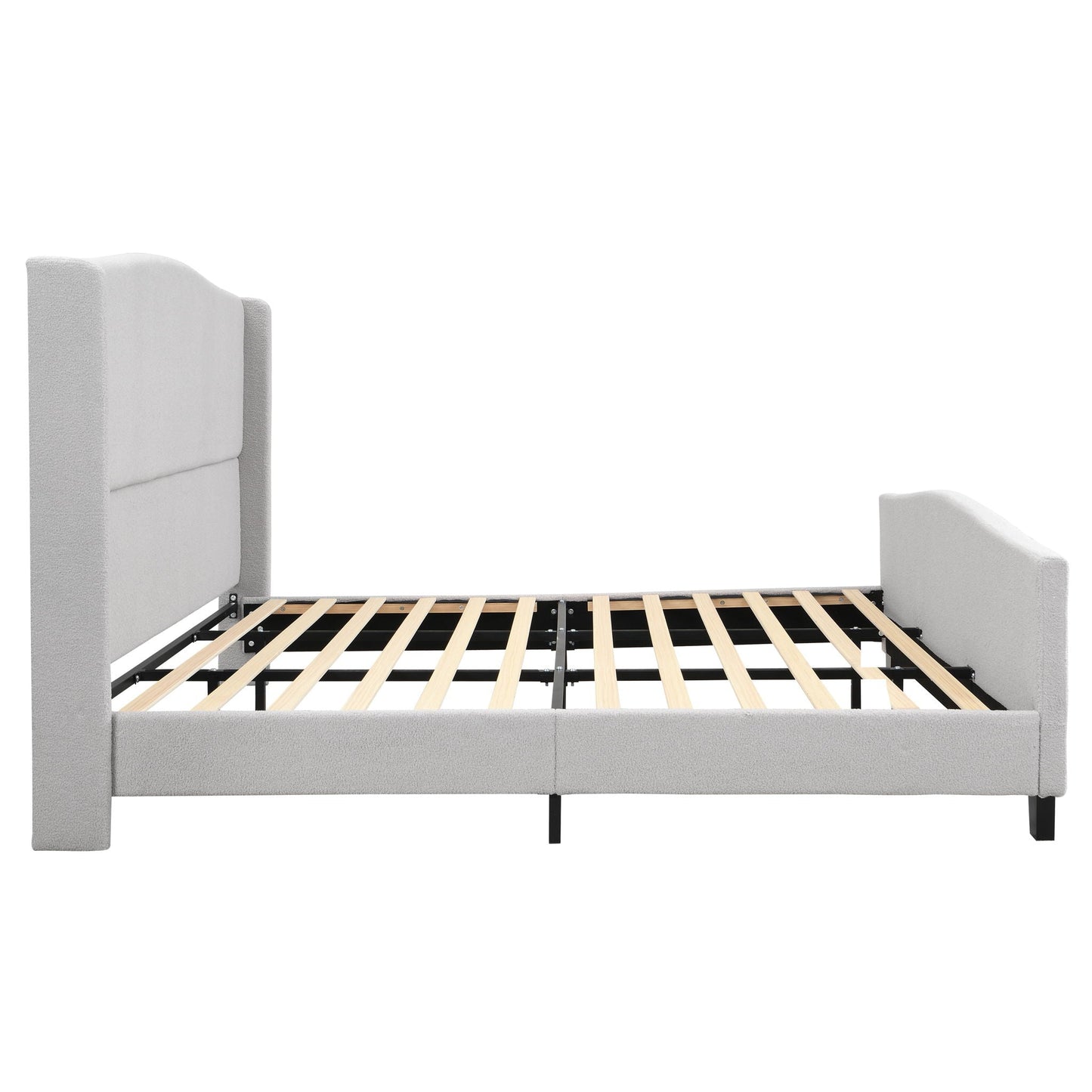 Sturdy Platform Bed Frame and a Padded Headboard