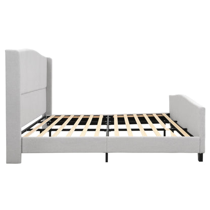 Sturdy Platform Bed Frame and a Padded Headboard
