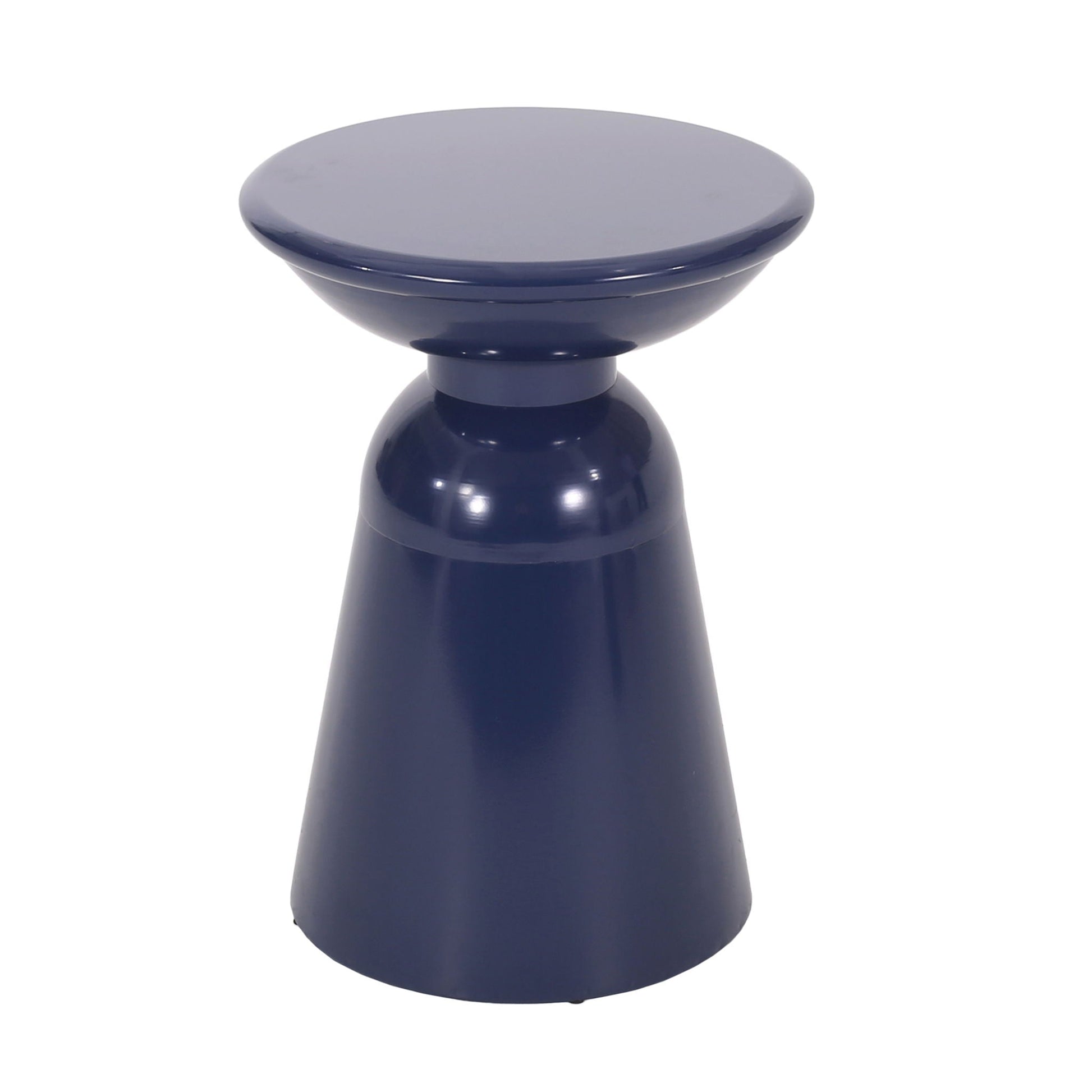 Serenita outdoor side tables set of 2 in navy blue glossy finish from HouseOfZazla on Tampa Home & Garden Store