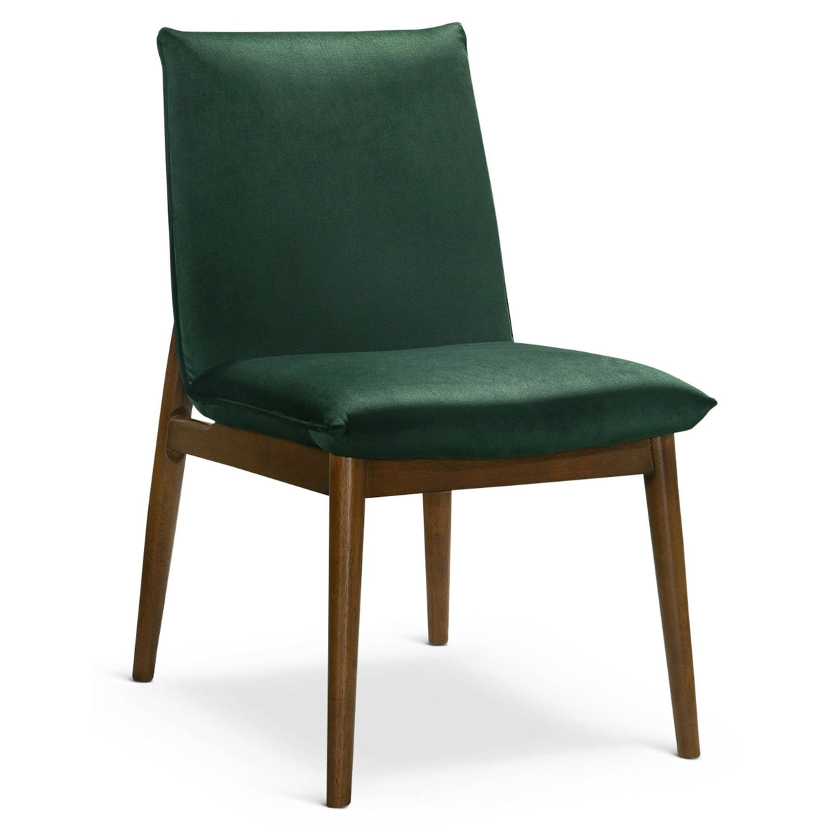 Monza dining chair set with solid wood frame in dark green upholstery by HouseOfZazla on Tampa Home & Garden Store