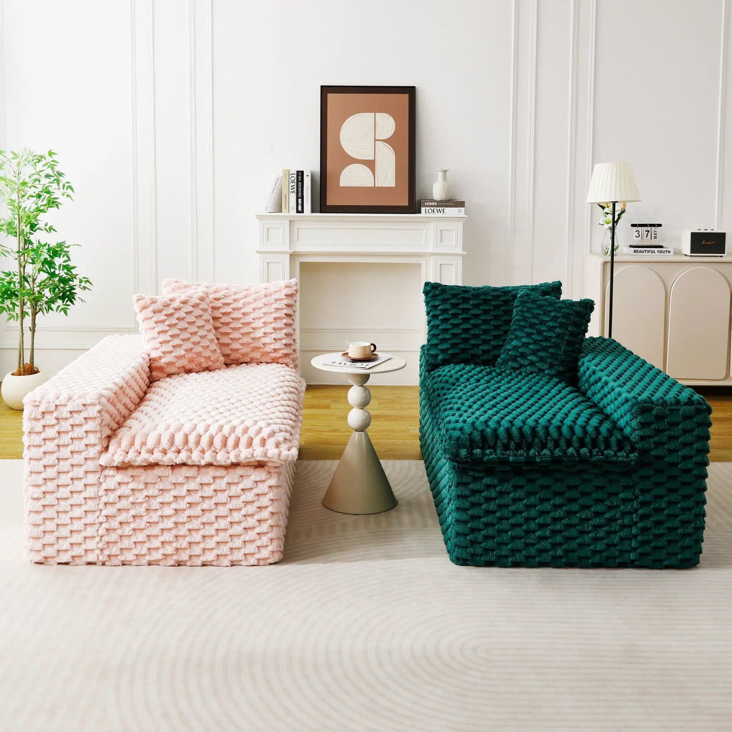 Luxury Multifunctional Sofa For Living Room sofa Unique Piece Furniture pink teal knit chairs on Tampa Home & Garden Store