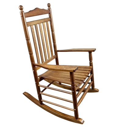 Balcony Porch Rocking Wood Chair for Adults