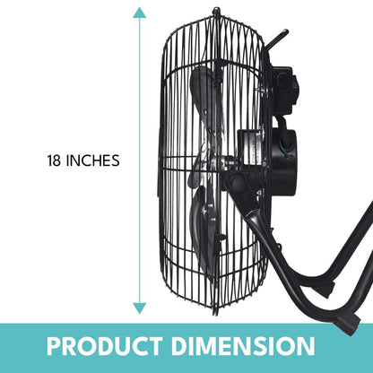 3 Speed Heavy Duty Metal Floor Fan and Tilt Head