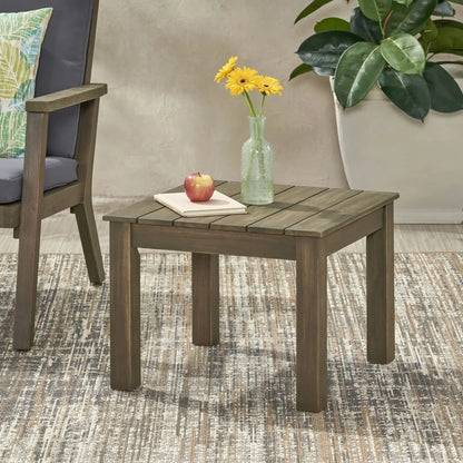 Halcyon Outdoor Side Table and Slat Design