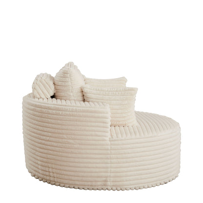 Modern single sofa with a backrest pillow