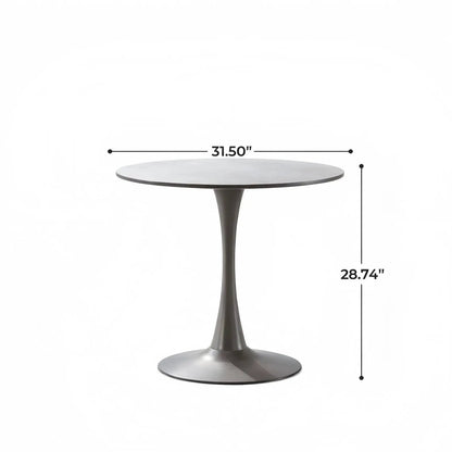 Mid-Century Tulip Table with Round Top Pedestal