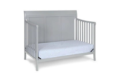 Shailee 4-in-1 Convertible Crib by Unique Piece Furniture in gray with slatted sides on Tampa Home & Garden Store