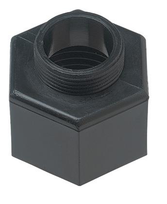 Orbit Irrigation sprinkler adapter without nozzle black plastic threaded top 2-pack on Tampa Home & Garden Store