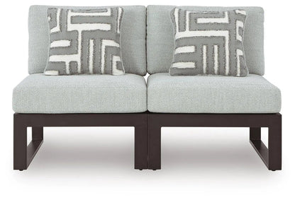 Beachloft Outdoor Aluminum Sectional with Wicker