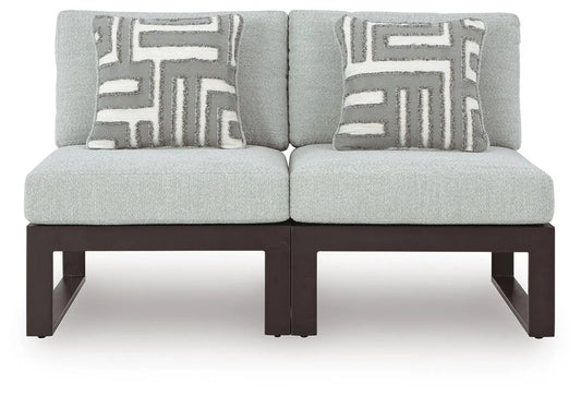 Beachloft Outdoor Aluminum Sectional with Wicker