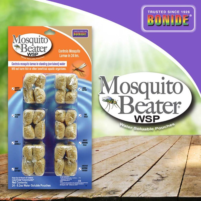Bonide Mosquito Beater Plunks water soluble pouches for lawn & garden, 24 pouches on Tampa Home & Garden Store