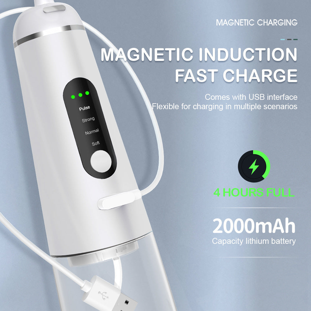 350ml Magnetic Suction Charging 4-Head Tooth Washing Machine Household Water Spray Tooth  Portable Cleaning Tooth Cleaning Machine - Tampa Home & Garden Store
