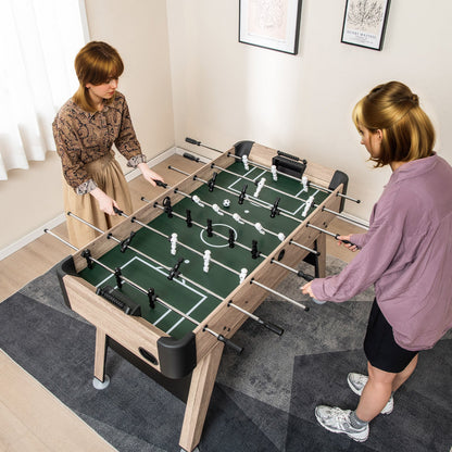 54-inch foosball table arcade soccer game, natural wood, DirectDeals, 2 balls and 26 players on Tampa Home & Garden Store