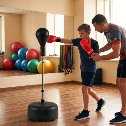 Height Adjustable Punching Bag Stand for Teens