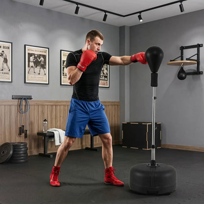 Height Adjustable Punching Bag Stand for Teens