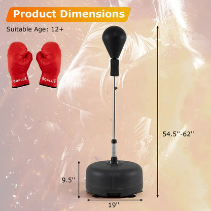 Height Adjustable Punching Bag Stand for Teens