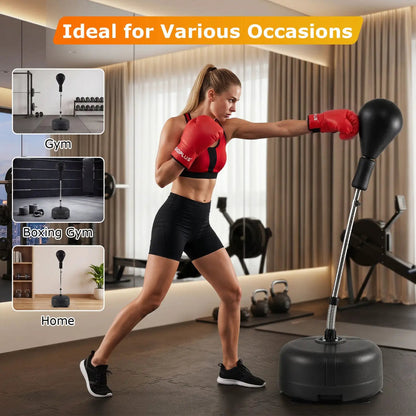 Height Adjustable Punching Bag Stand for Teens