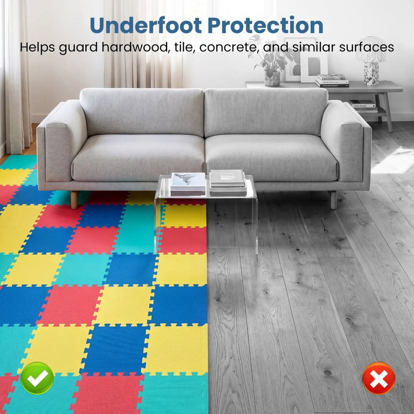 EVA Foam Floor Tiles 54 Pack and Borders