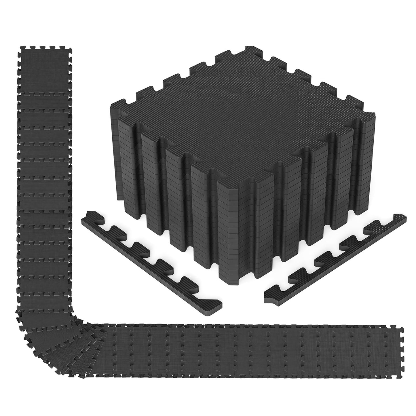 EVA Foam Floor Tiles 54 Pack and Borders