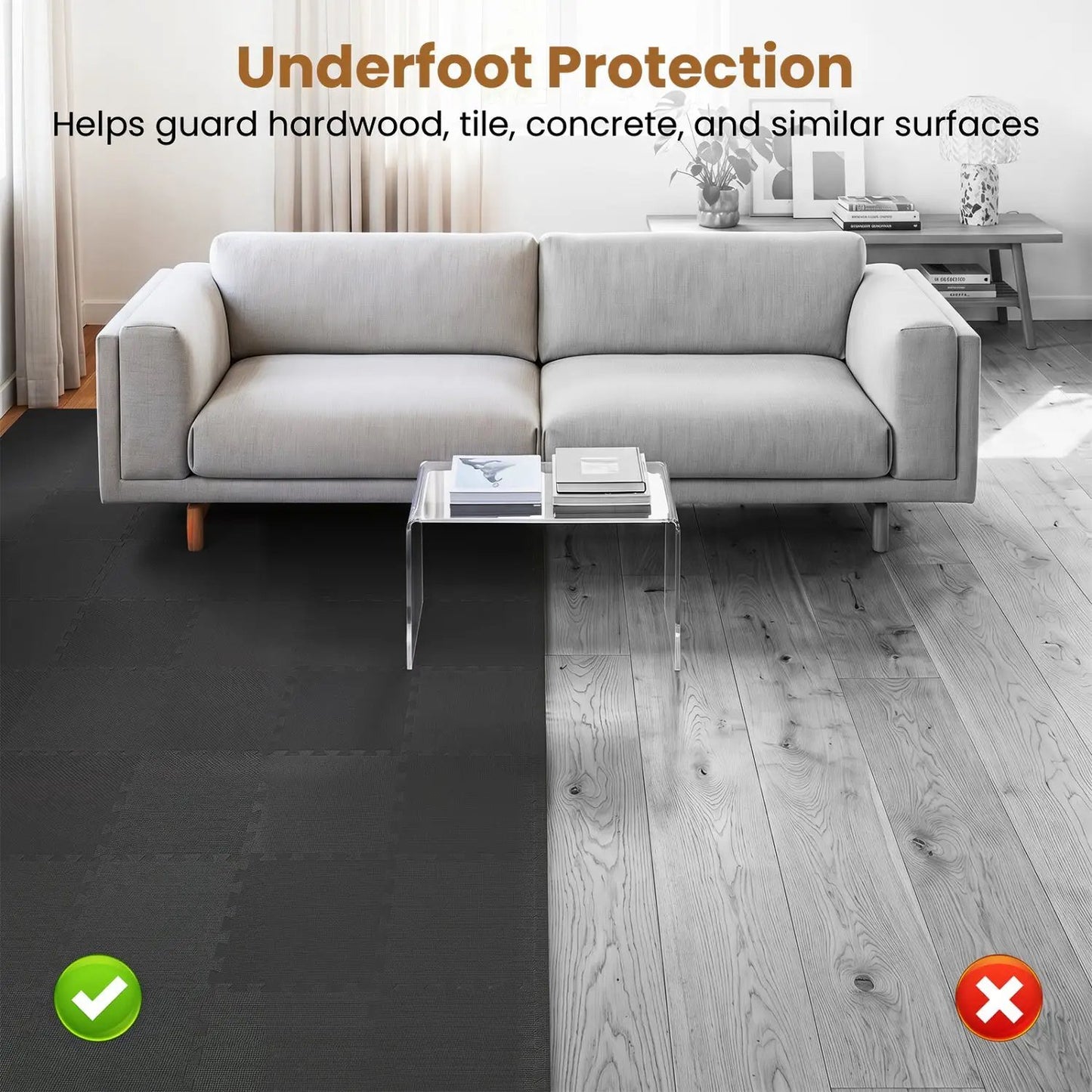 EVA Foam Floor Tiles 54 Pack and Borders