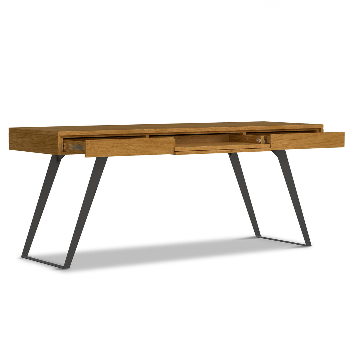 Handcrafted Acacia Desk and Drawer Storage writing desk by HouseOfZazla in natural wood on Tampa Home & Garden Store