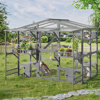 Premium Outdoor Catio and Shelter for the Cats