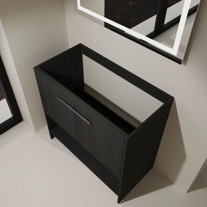 Sleek Freestanding Bathroom Vanity with Two Doors