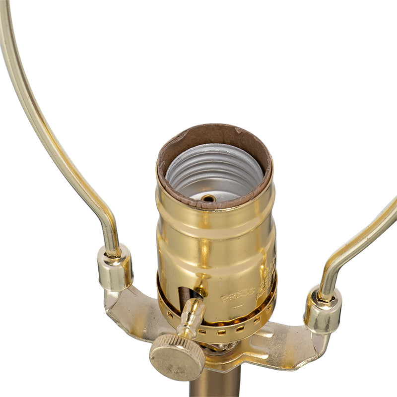 D14x25.2in acrylic table lamp brass socket with turn knob and curved arms on Tampa Home & Garden Store