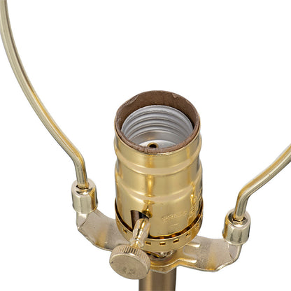 D14x25.2in acrylic table lamp brass socket with turn knob and curved arms on Tampa Home & Garden Store
