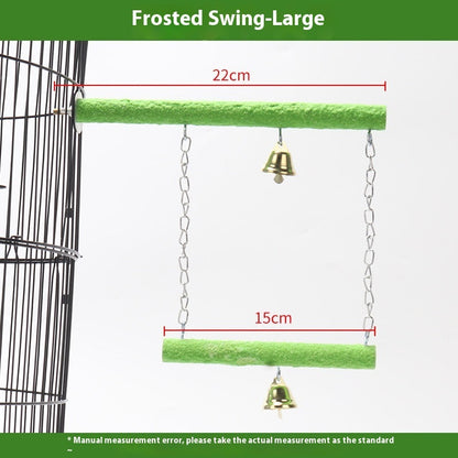 Parrot solid wood stand rod swing grinding claw toy with bars and bells Sell My Stuff on Tampa Home & Garden Store