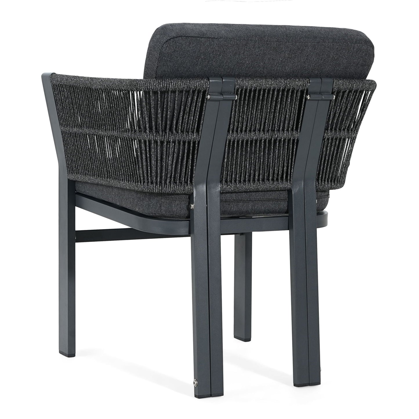Durable Aluminum Outdoor Dining Chairs Set of Two