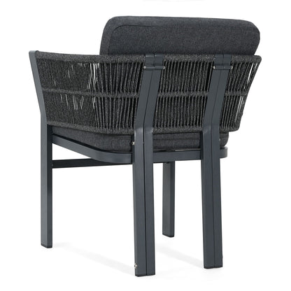 Durable Aluminum Outdoor Dining Chairs Set of Two