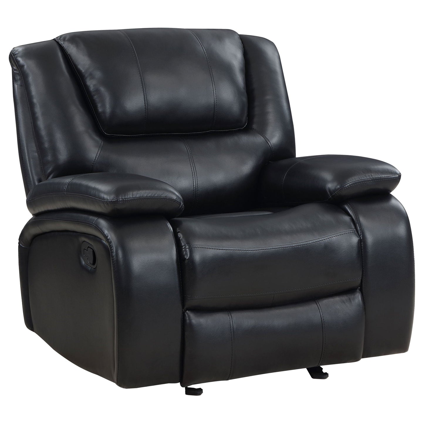 Elodie Plush Glider Recliner and Cushions