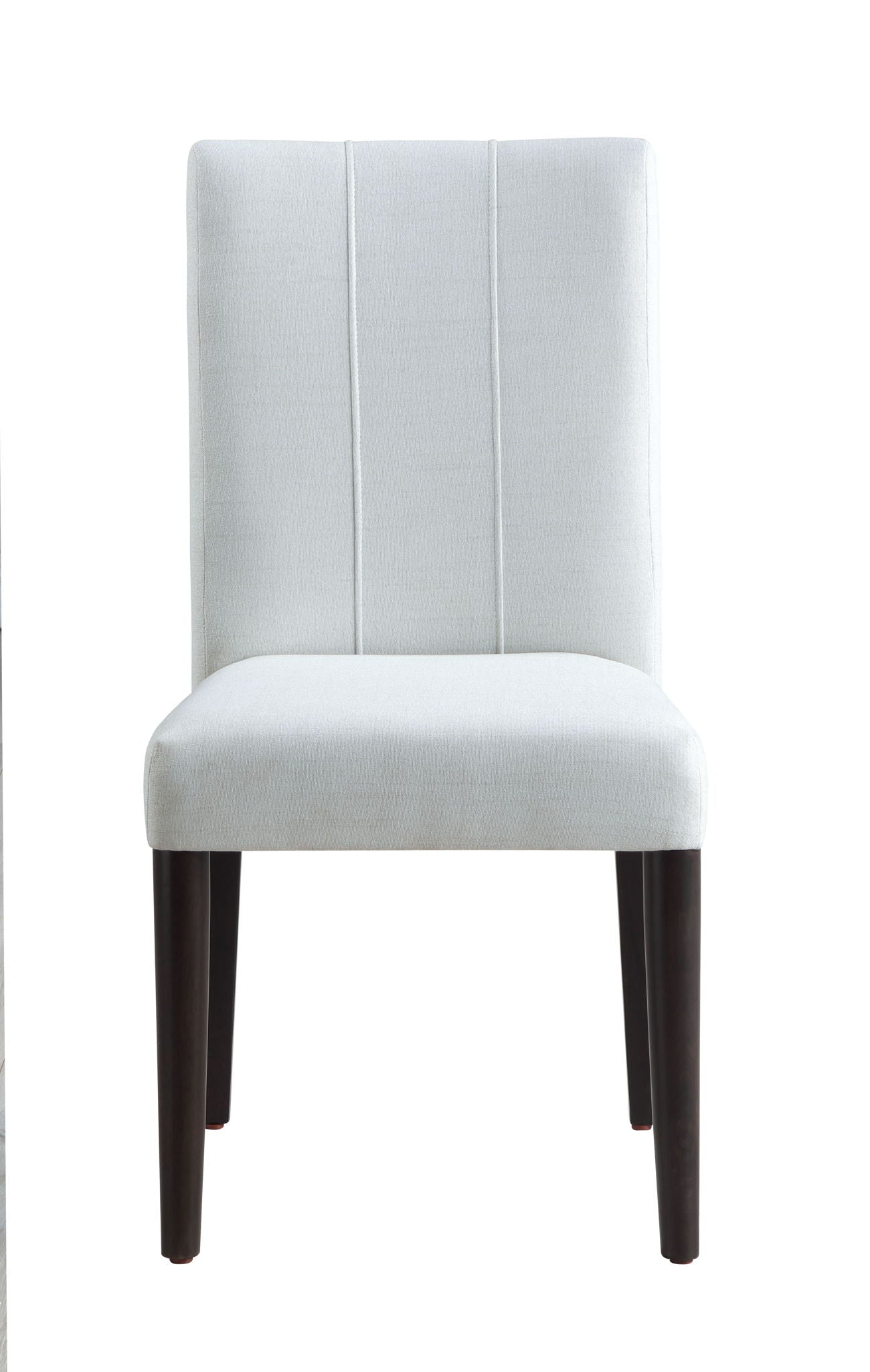 Carena Side Chair Set of 2 White and Brown Finish