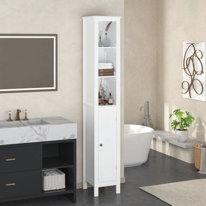 Slim Bathroom Cabinet with Adjustable Shelves