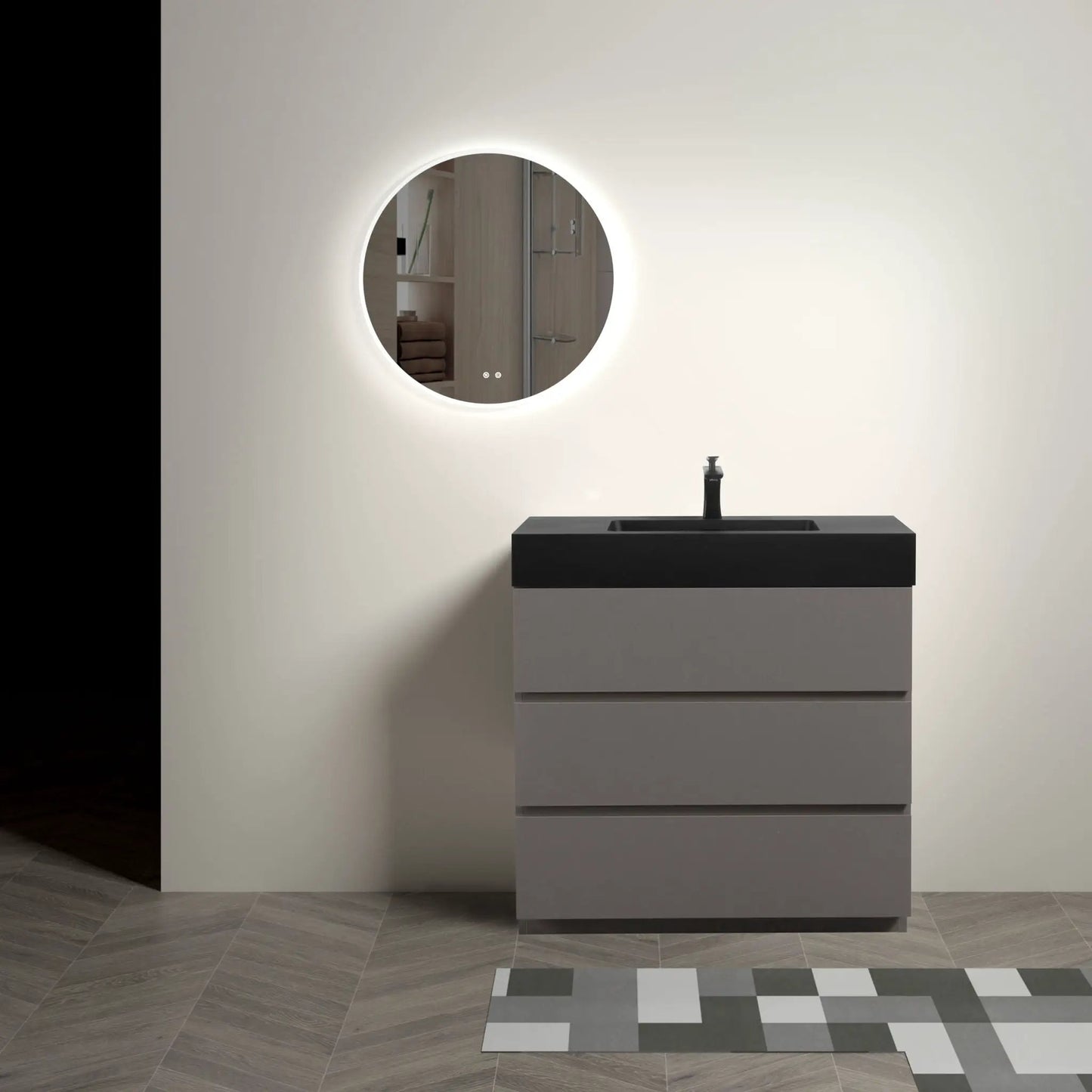 Alice Bathroom Vanity With Sink and Large Storage