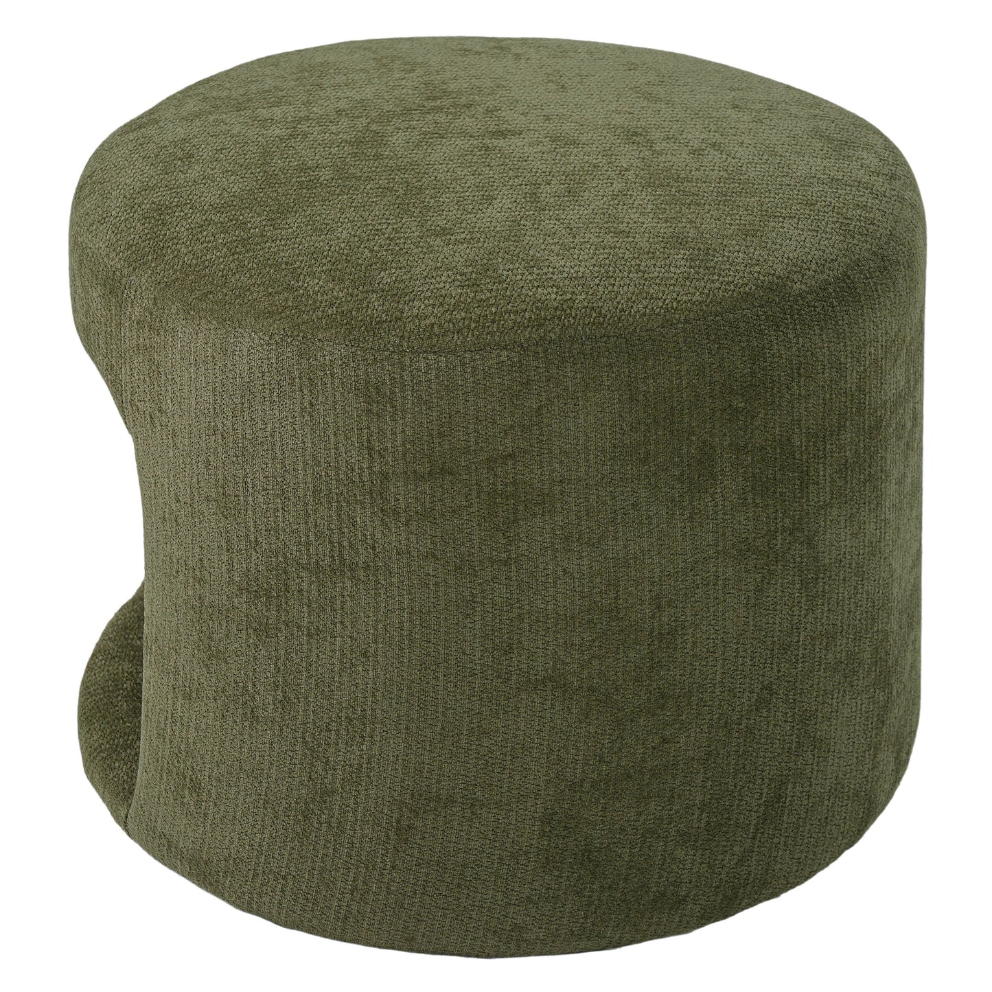 Green pet friendly ottoman by HouseOfZazla with textured upholstery on Tampa Home & Garden Store